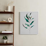 "Eucalyptus Foliage" - Art Print in Eucalyptus Green by jinseikou - In a Room