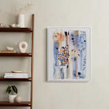 "Like a shooting star" - Art Print in Azure blue by Jaqui Falkenheim - In a Room