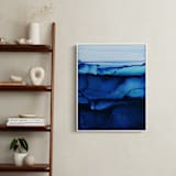 "Midnight Canyon" - Art Print in Midnight Blue by Rebecca Rueth - In a Room