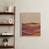 "Desert layers" - Art Print in Rosewood by Annie Shapiro - In a Room