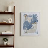 "On the Rocks No. 2" - Art Print in Wedgewood Blue by Julia Contacessi - In a Room