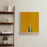 "Emerging" - Art Print in Orange Yellow by Jennifer Spencer - In a Room