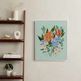 "Aerial" - Art Print in seafoam by Peggy Dean - In a Room