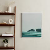 "Abstract Pacific Seascape Diptych 1" - Art Print in Greenish Turquoise by Caryn Owen - In a Room