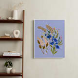 "Winifred" - Art Print in lavender-periwinkle by Peggy Dean - In a Room