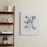 "Greyscale Poppies" - Art Print in greyscale by Shannon Kirsten - In a Room