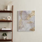 "Soft Shimmer No. 2" - Art Print in Soft Lavender Gold by Julia Contacessi - In a Room