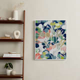 "Summer Rising" - Art Print in Slate Blue by Nancy Ramirez - In a Room