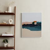 "Malibu Seascape" - Art Print in Peach by Caryn Owen - In a Room