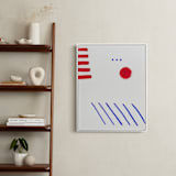 "Wanderer 4" - Art Print in Berry by Orasie - In a Room