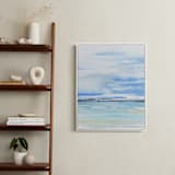 "Muse Triptych (center)" - Art Print in sea by Roberta Hoiness Art - In a Room