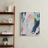 "Worry Lines" - Art Print in Soft Coral by Katie Schermbeck - In a Room