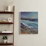 "West Coast" - Art Print in Cool Blues by Carol Dysart - In a Room