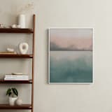 "Misty Marsh II" - Art Print in Peaceful Blue by Haley Fischer - In a Room