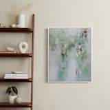"Leaf It Alone" - Art Print in Sage Green by Christine Olmstead - In a Room