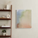 "Somewhere" - Art Print in Warm Pale Green by Artsy Canvas Girl Designs - In a Room