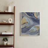 "Cascading Light" - Art Print in Indigo by Julia Contacessi - In a Room