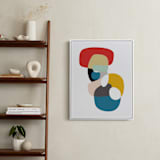 "Off the Coast On the Shore" - Art Print in Cerulean by Christina Flowers - In a Room