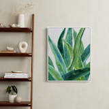 "Tropical plants I" - Art Print in Evergreen by Alexandra Dzh - In a Room