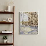 "Winter Walk" - Art Print in Gold Orche by Amy Hall - In a Room