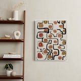 "Plainful" - Art Print in papaya by Bethania Lima - In a Room