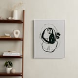 "Black 03" - Art Print in black, white, beige by Catilustre - In a Room