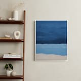 "Blue Horizon" - Art Print in deep blue by Colleen Ehrlich - In a Room