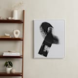 "Swash" - Art Print in Charcoal by MinimalType - In a Room
