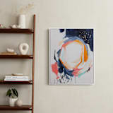 "Light in dark" - Art Print in gold fever orange by Jihye Back Kim - In a Room