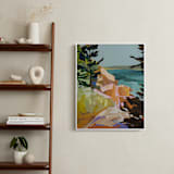 "Coast Office I" - Art Print in Ocean by Jess Franks - In a Room