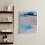 "Acceptance" - Art Print in Batik Blue by Karen Kaul - In a Room