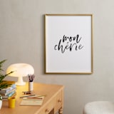 "It's French for darling" - Art Print in Midnight by Hudson meet Rose - In a Room