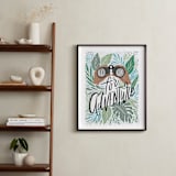 "Look for Adventure" - Art Print in Cool Greens by Alethea and Ruth - In a Room