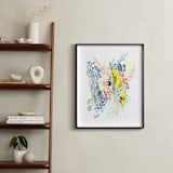 "Desert Patterns" - Art Print in Citron by Kara Aina - In a Room