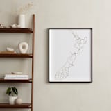 "New Zealand Map" - Art Print in Golden Bay by Angelene - In a Room