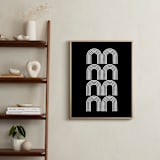 "Highs & Lows " - Art Print in Black by Kisco Print Shop - In a Room