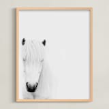 "Dalla" - Art Print in white by Irene Suchocki - Framed