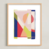 "Today" - Art Print in Beachfront by Jen Florentine - Framed