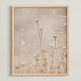 "winter thistle no.1" - Art Print in vintage by Crystal Lynn Collins - Framed