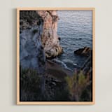 "Shell Beach no. 1" - Art Print in Sunset by Krissy Bengtson - Framed