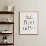 "Coffee Time" - Art Print in Medium Roast by GeekInk Design - In a Room