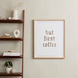 "Coffee Time" - Art Print in Medium Roast by GeekInk Design - In a Room