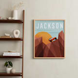 "Canyon Adventure" - Personalized Art Print in Orange by Erin German - In a Room