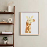 "Giraffe" - Art Print in Butter by Itsy Belle Studio - In a Room