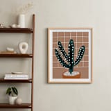 "cactus plant" - Art Print in mud by Cass Loh - In a Room