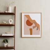 "Desert Sunset" - Art Print in burnt clay by Svitlana Martynjuk - In a Room