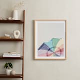 "Rainbow Summer" - Art Print in white by Caroline Mint - In a Room