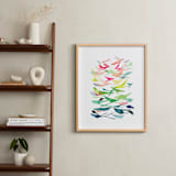"Spring is in the Air" - Art Print in Spring Green by Jean Choe Art and Design - In a Room