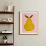 "Barlett Pear" - Art Print in Mustard by Ana Toro - In a Room