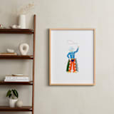 "Cowboy Carl" - Art Print in Cajun Shrimp by Kelsey Livingston - In a Room